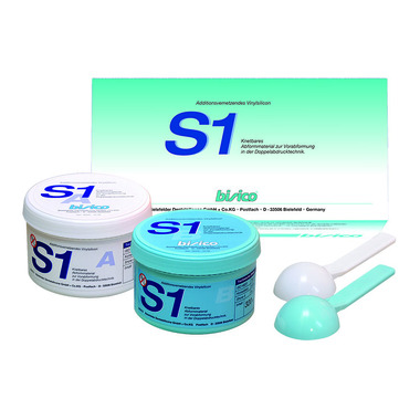 Базовый материал BISICO S1 PUTTY (Бисико Патти)  для техники двойного оттиска 600 МЛ (2Х300 МЛ), 01120