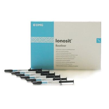 Ionosit Baseliner (Бейзлайнер)-Светоотверждаемый компомерный прокладочный материал (6 шпр.х 1,5 г), 213001 DMG
