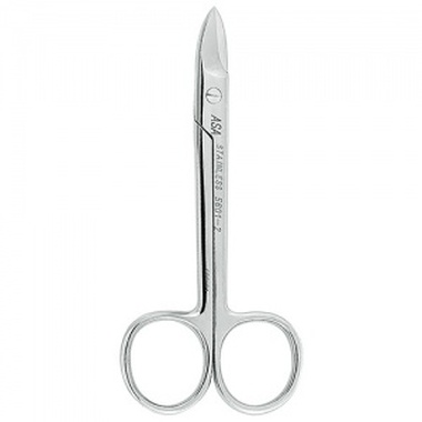 Ножницы коронковые с загибом, 10,5 см ASA DENTAL 5601-2