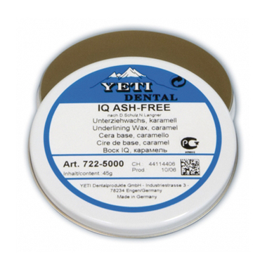 Воск для вкладок IQ Ash-free, карамельный, жестяная банка, 45 г YETI 722-5000