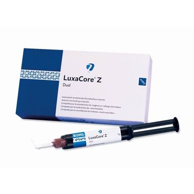 LuxaCore Z-Dual (ЛюксаКоре Зет-Диал), оттенок Blue (Голубой), 2 шприца 9 гр, насадки - Композит  двойного отверждения премиум-класса для восстановления культи зуба DMG 213335