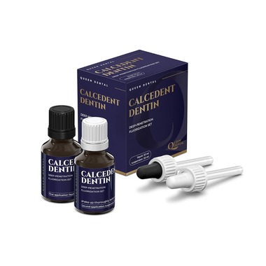 Calcedent dentin KIT (Кальцедент дентин), набор, 20мл+20мл, - Герметик для дентина, FP2020CE000, Queen Dental FP2020CE000D