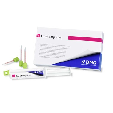 Luxatemp Star-Startmix (Люксатемп Стар Стармикс) A2, 1 шприц 15г + 10 насадок - Бис-акриловый материал для временных коронок и мостов DMG 110901