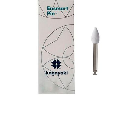 Пика (пуля, конус)  Ensmart Pin (Энсмарт Пин)  белые грубые, 10шт. на металлическом держателе, ENP 125-1S, Kagayaki