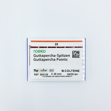 365125 ROEKO Guttapercha Points Top Color ISO 25, 100 шт COLTENE