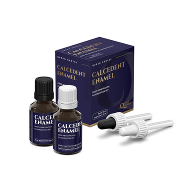 Calcedent Enamel KIT (Кальцедент эмаль), набор, 20мл+20мл - Герметик для эмали, FP2020CE000, Queen Dental FP2020CE000E