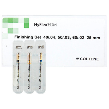 HyFlex EDM NiTi финишный набор для шейпинга (файлы 40/.04 50/.03 60/.02), длина 25 мм, 3 шт. COLTENE 60019364