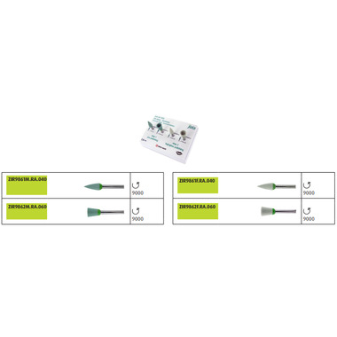 Полиры для оксида циркония JOTA Zir Gloss Kit  набор 4 инструмента 1436 (ZIR GLOSS-DENTIST)