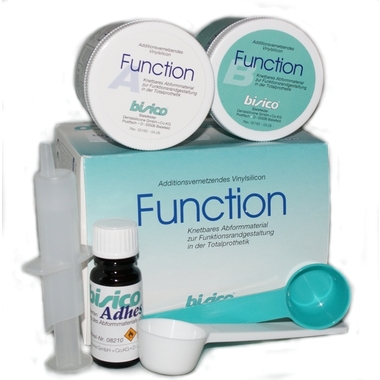 BISICO Function Putty (Бисико Функшен) материал для формирования функциональных краёв протеза 300 гр (2х150 гр) + 10 гр адгезив + апликационный шприц 01350