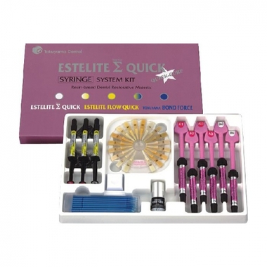 Estelite Sigma Quick (Эстелайт Сигма Квик) Syringe System kit - набор 9 шприцов - светоотверждаемый композитный материал TOKUYAMA DENTAL 13106