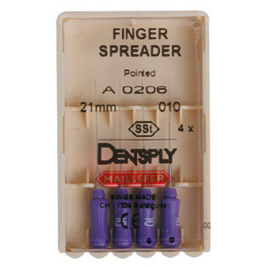 Finger spr.tapered NiTi  C L25 4шт. -  уплотнитель для гуттаперчи из NiTi-сплава DENTSPLY A182N02500300