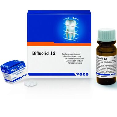 Bifluorid 12 (Бифлуорид ), порошок 4гр, растворитель 10гр -  Фторсодержащий лак, 1035 VOCO