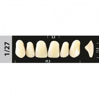 зубы major a2 1/27 фронт.верх, 6 шт (super lux ) 96269